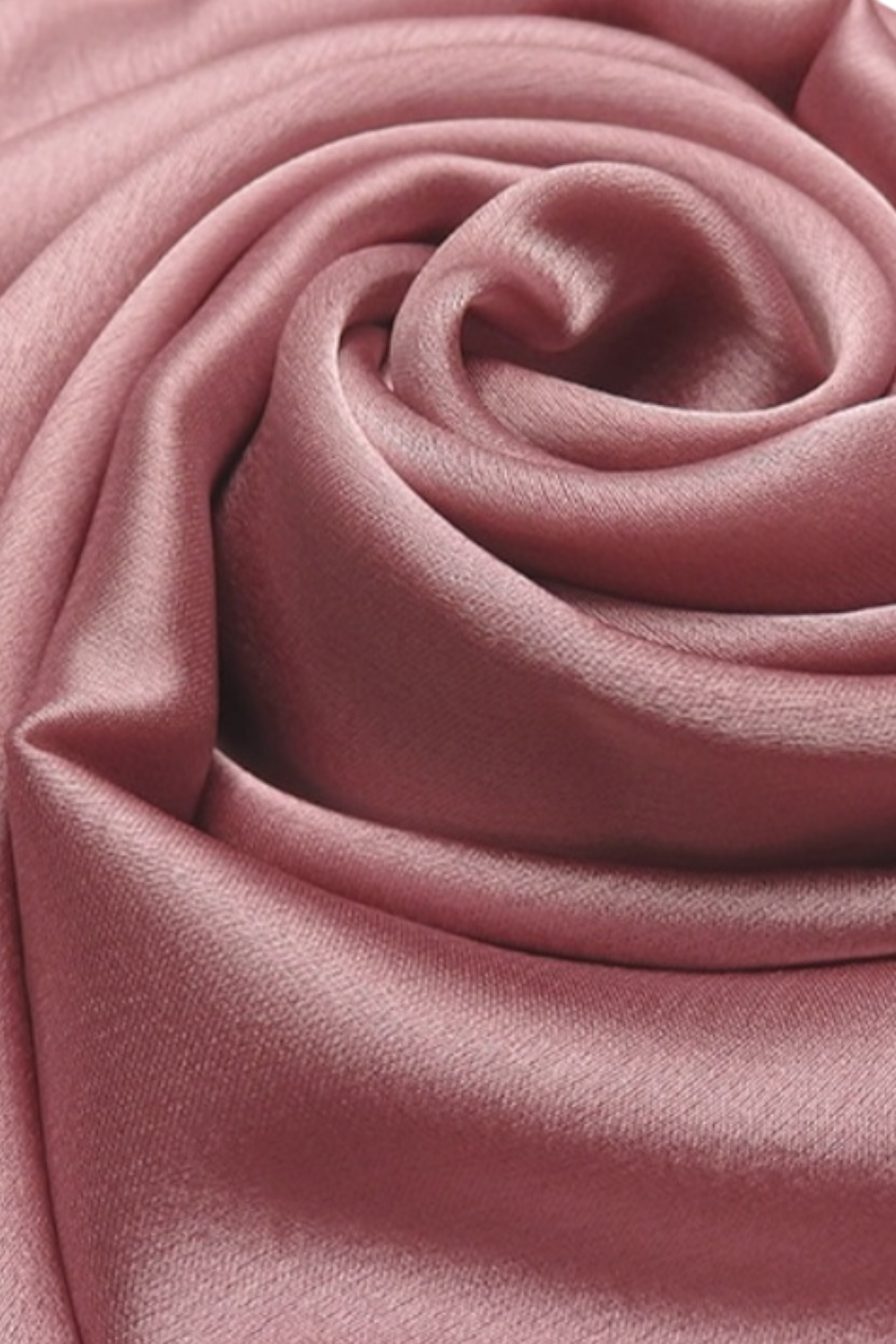 Metallic Plain occasion Scarf Rose Pink