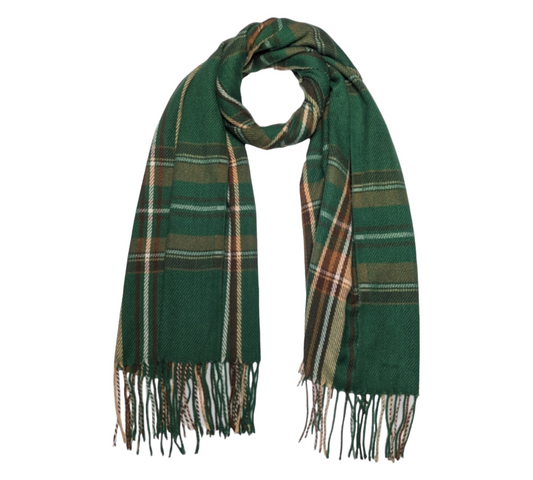 Classic Tartan Scarf In Green